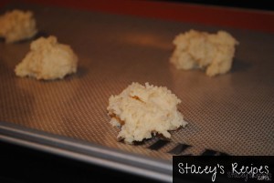 Uncooked Ricotta Cookies on Silpat