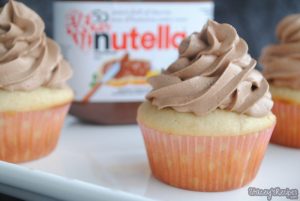 Vanilla Cupcake with Nutella Frosting
