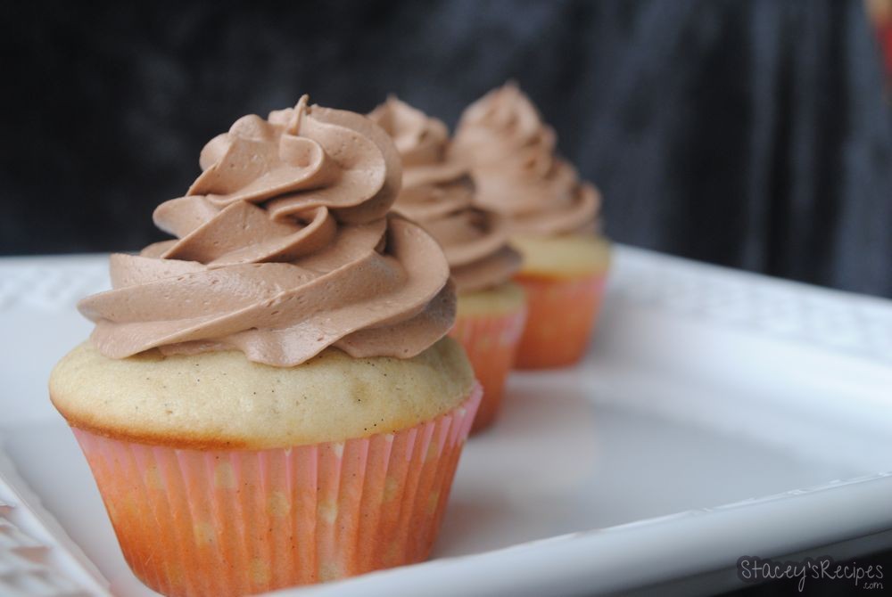 Vanilla Cupcake with Nutella Frosting