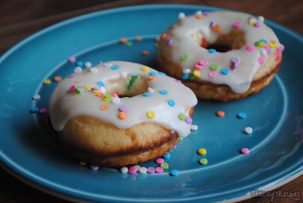 Funfetti Cake Batter Baked Donuts