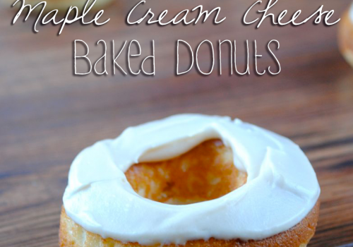 Maple Cream Cheese Baked Donuts