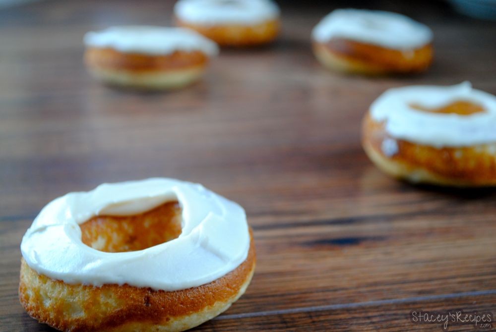 Maple Cream Cheese Baked Donuts
