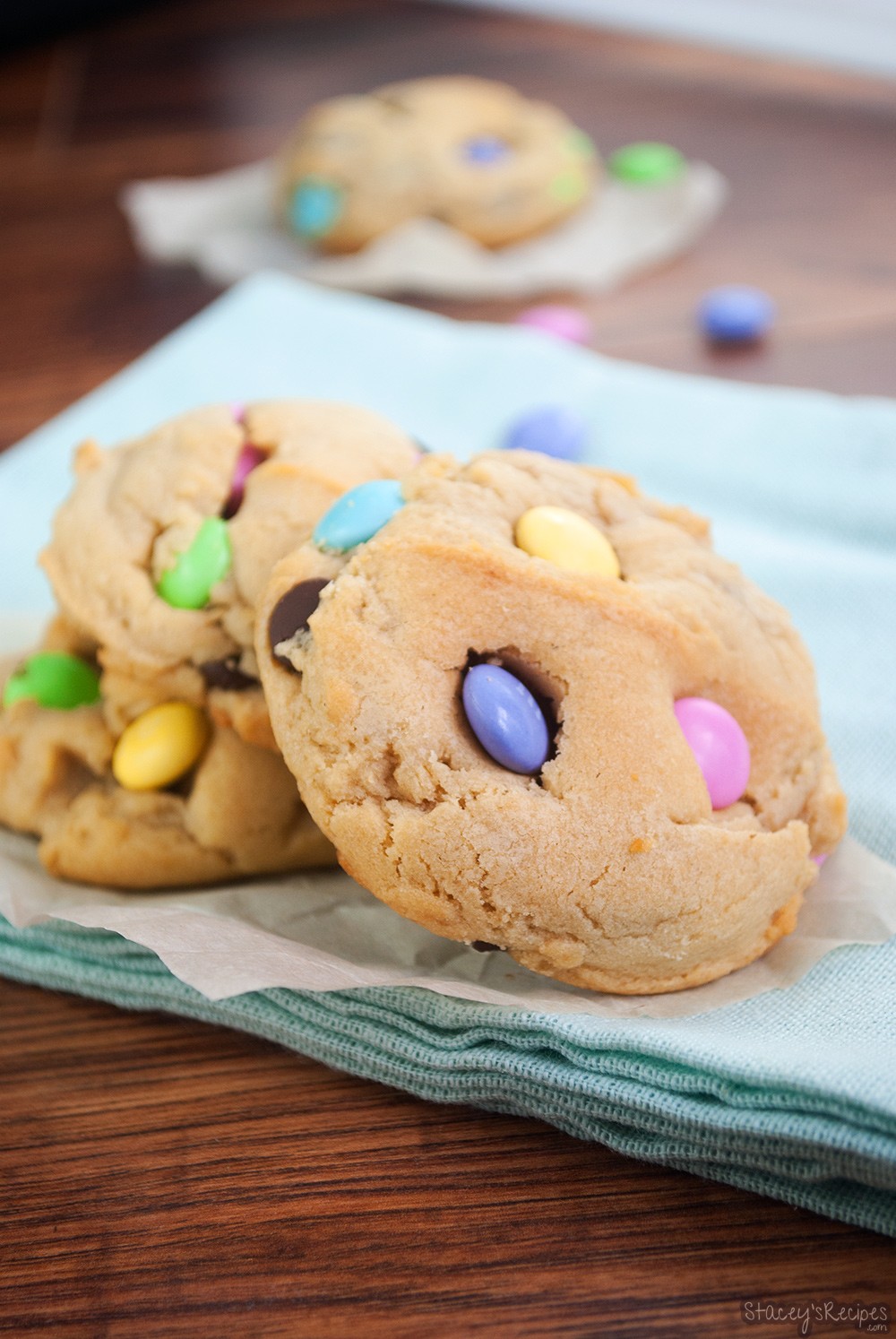 Easter M&M Chocolate Chip Cookies