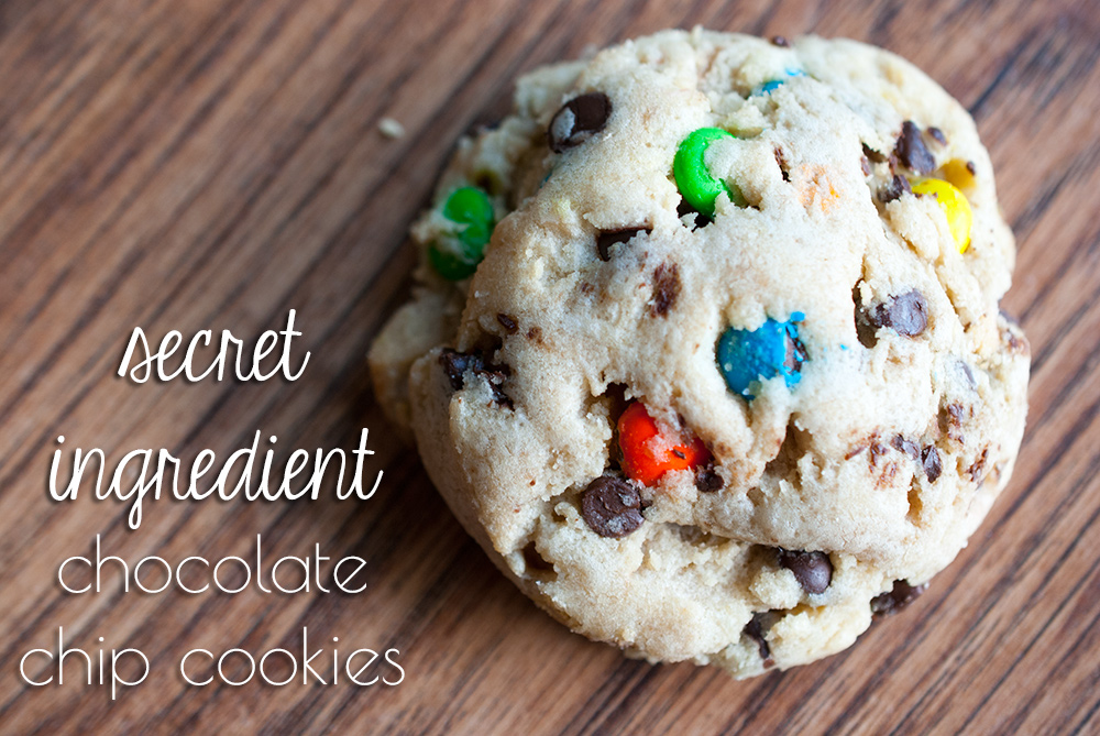 Secret Ingredient M&M Cookies