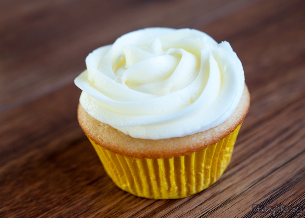 Vanilla Cupcakes with Lemon Frosting